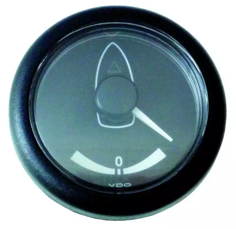 Indicateur Angle de barre diamètre 52mm 12-24V noir 40 degrés Promotion Saisonnière
