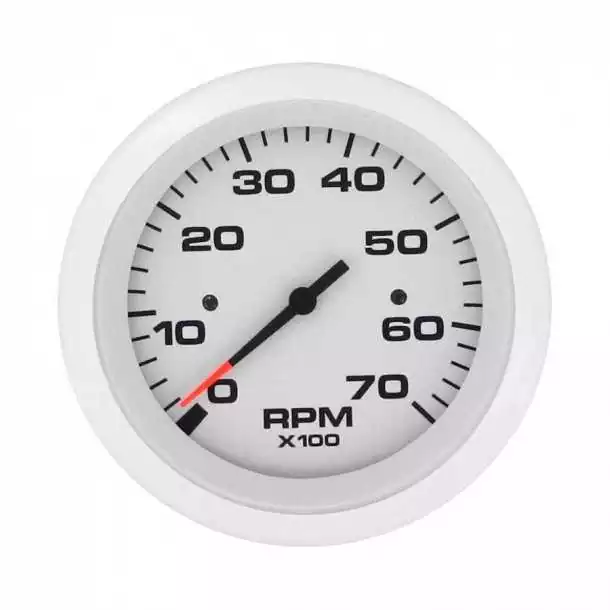 Compte-tours 0-7000 tr/mn Blanc 76mm Emetteur Bobine ou alternateur O/B Jusqu'à Épuisement Des Stocks