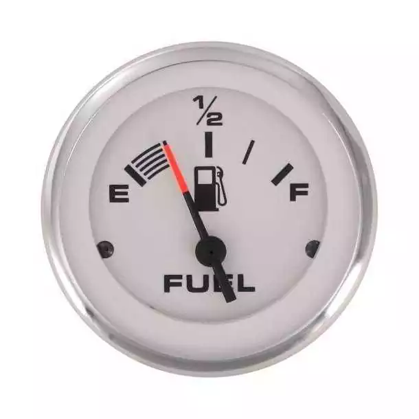 Indicateur niveau carburant 52mm 240-33 Ohms Blanc éclairage rouge Meilleur Choix