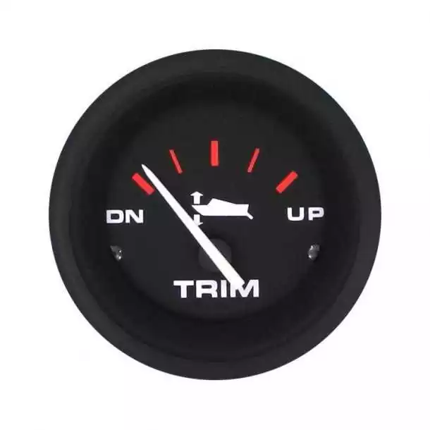 Affaire À Saisir Indicateur de trim Mercury Mariner Yamaha Av. 2001 52mm Noir éclairage de fond et périphérique