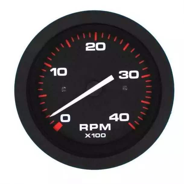Offre Exclusive Compte-tours Affichage 0-4000 tr/mn Taille 76mm Noir éclairage Emetteur Alternateur borne W
