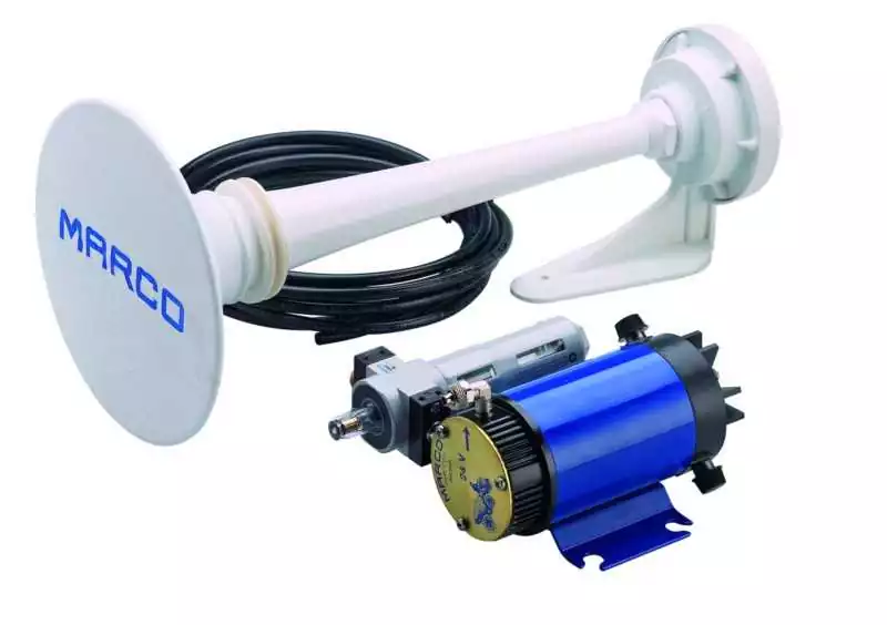 Klaxon sifflé air blanc 12V 20A 123 dB 315Hz Longueur 460mm électropneumatique Bon Marché