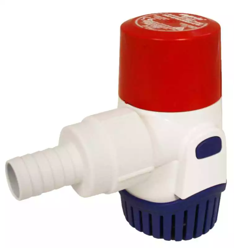 Usine Directe Pompe de cale immergeable Rule 800 12V débit 50 L/min 12V embout 19mm