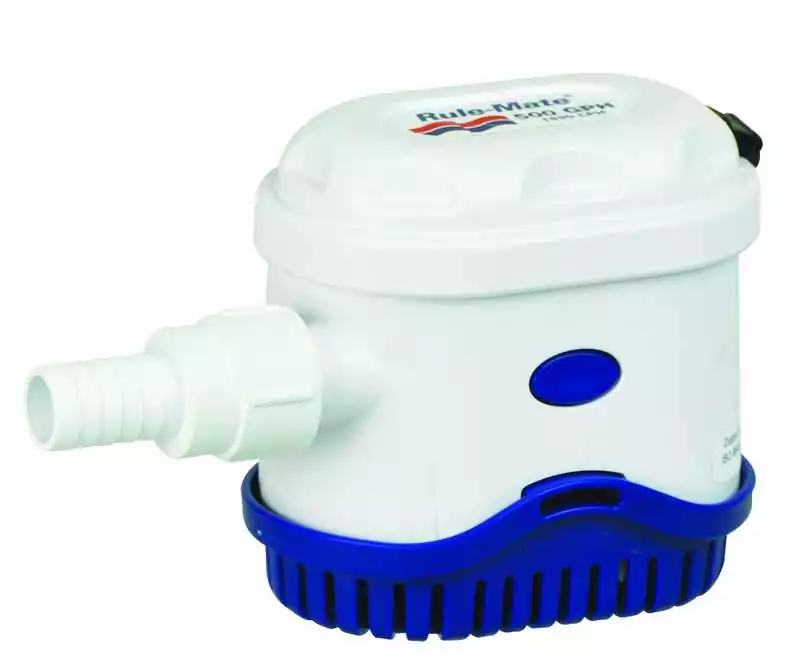 RULE-MATE 800 24V débit 2839 L/H automatique sortie 19mm 1,4 Ampères Vente Directe