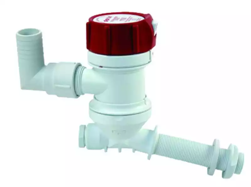 Prix Réduit Pompes Rule pour viviers 12V 403C 2650L/H 51 L/min sortie coudée 19mm