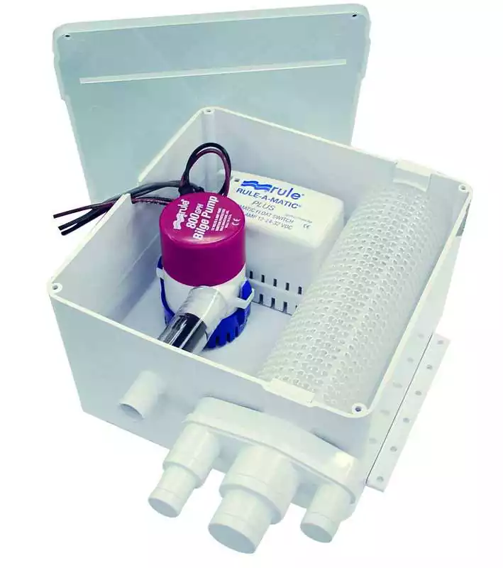 Kit douche 3028 L/H 24V pompe submersible avec déclencheur à flotteur Meilleure Vente