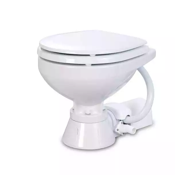 Offre Limitée WC électrique Compact 12V dimensions 350 x 430 x 350mm tuyau sortie 25-38mm