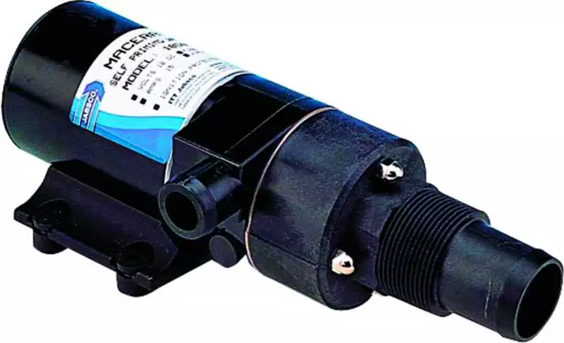 Meilleur Choix Pompe macératrice broyeur WC 24V à 4 lames RUN-DRY Débit 49 L/min diamètre 38/19mm