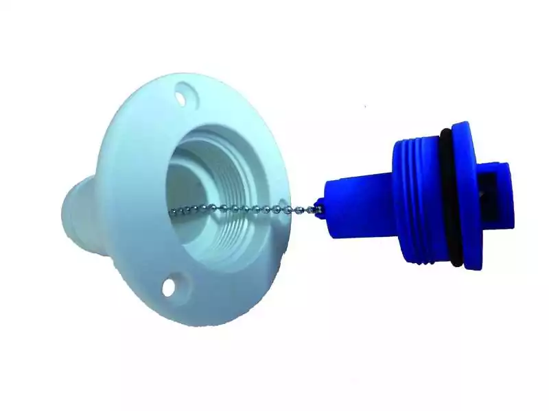 Offre Exclusive Nables plastiques Blanche eau pour tuyau 35-38 mm bouchon bleu