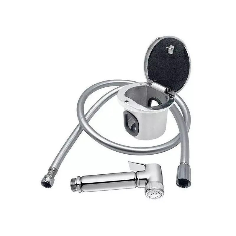 Douchette de pont boitier inox tuyau 2,50m Douche laiton chromé Promotion