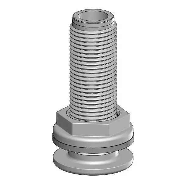 Passe-coque 3/4" pouces BSP diamètre intérieur 19mm BLANC Offre Spéciale
