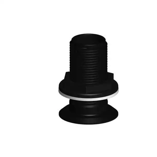 Vente Flash Passe-coque encastré 1" pouces BSP diamètre intérieur 23mm NOIR