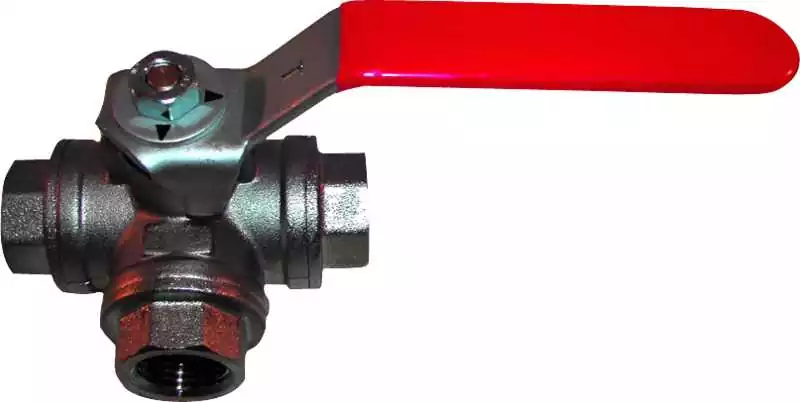 Vannes 1/4 tour 3 voies en L 3/8" FFF diamètre d‘entrée sortie 10mm Nouvel Arrivage