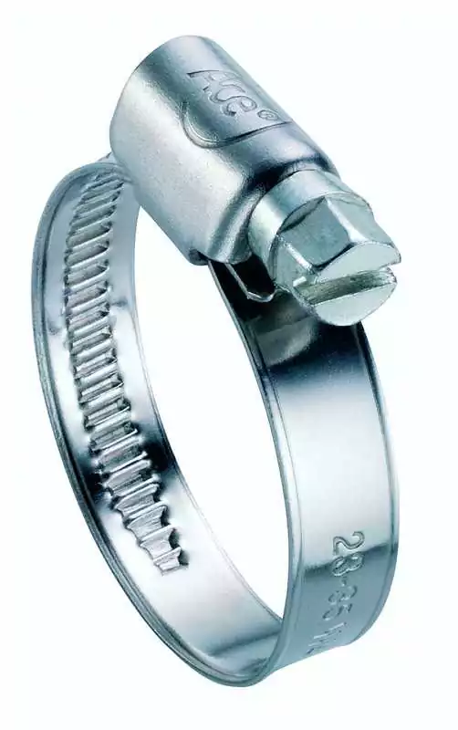 Nouveauté Boite de 2 colliers inox à bandes pleines 10-16mm Largeur 9mm