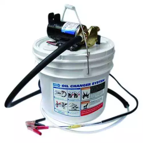 Vidangeur d‘huile 12V avec seau de 13 litres et pompe à turbine auto amorçant Remise