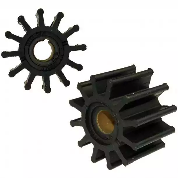 Achetez Aujourd'hui Turbine neoprene 16mm axe à clavette extérieure 12 pales diamètre 65mm