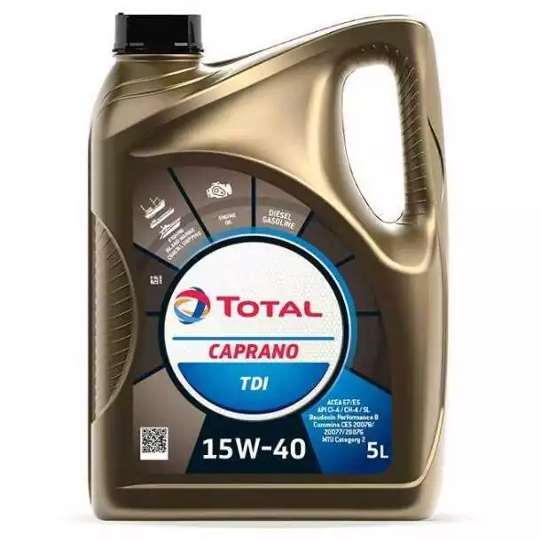 Huile moteur 4 temps Caprano 15W40 Essence - Diesel 5L Vente Flash