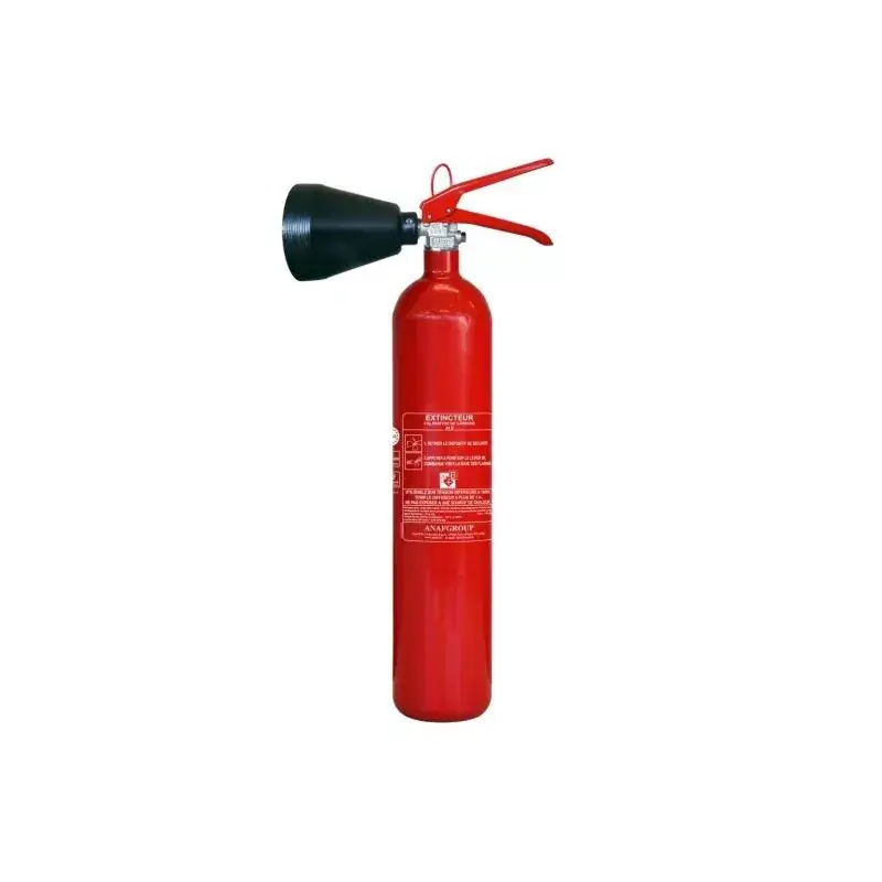 Extincteur CO₂ 2 kg sans manomètre – Classe B – Usage électrique & carburant – Certifié EN3 / MED Usine Directe