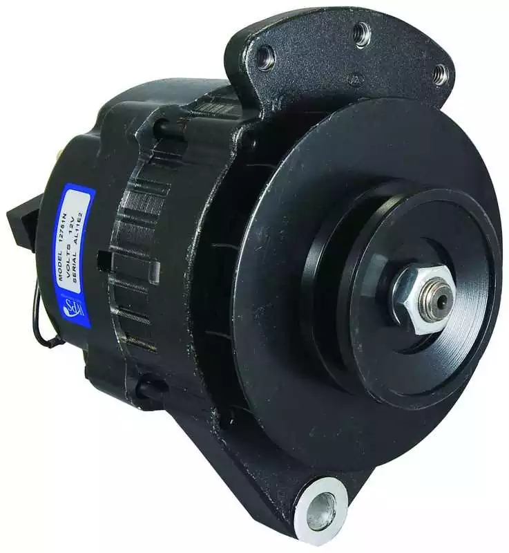 Alternateur Crusader Yamaha inboard 12V 55A poulie 1 gorge diamètre 73mm Crusader 5.0L 305 5.7L 350 Top Vente