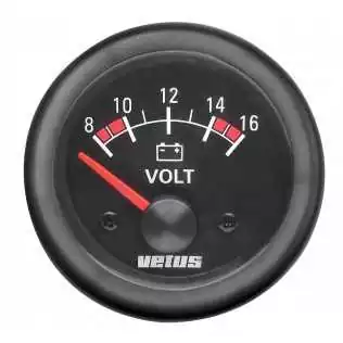 Acheter En Ligne Voltmetre noir 12V 10-16V trou d‘encastrement 52mm