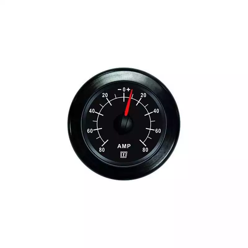 Livraison Express Amperemetre noir 12/24V +/- 80A trou d‘encastrement 52mm