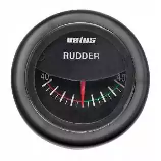 Certifié Indicateur noir d‘angle de barre 12/24V trou d‘encastrement 52mm