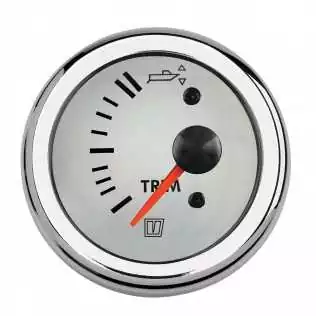 Bon Marché Indicateur du trim d‘un bateau pour Z-drive 12-24 Volt blanc diamètre de découpe 52mm