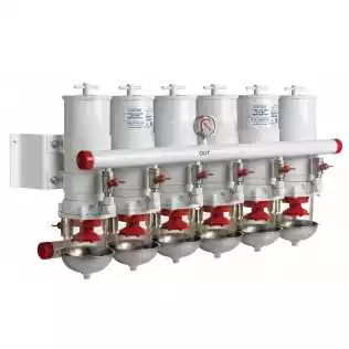 Filtres séparateur eau/carburant débit 60L/min CE/ABYC 6 en ligne 30 microns Haute Qualité