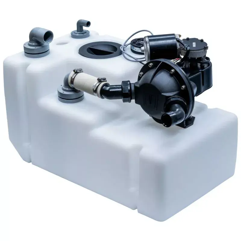 Systeme de réservoir eaux usées 42 litres 12 Volt inclus pompe flotteur et tuyau Offre Exclusive