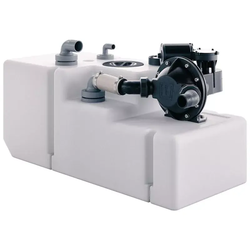 Nouvelle Collection Systeme de réservoir eaux usées 88 litres inclus pompe flotteur et tube 24 Volt