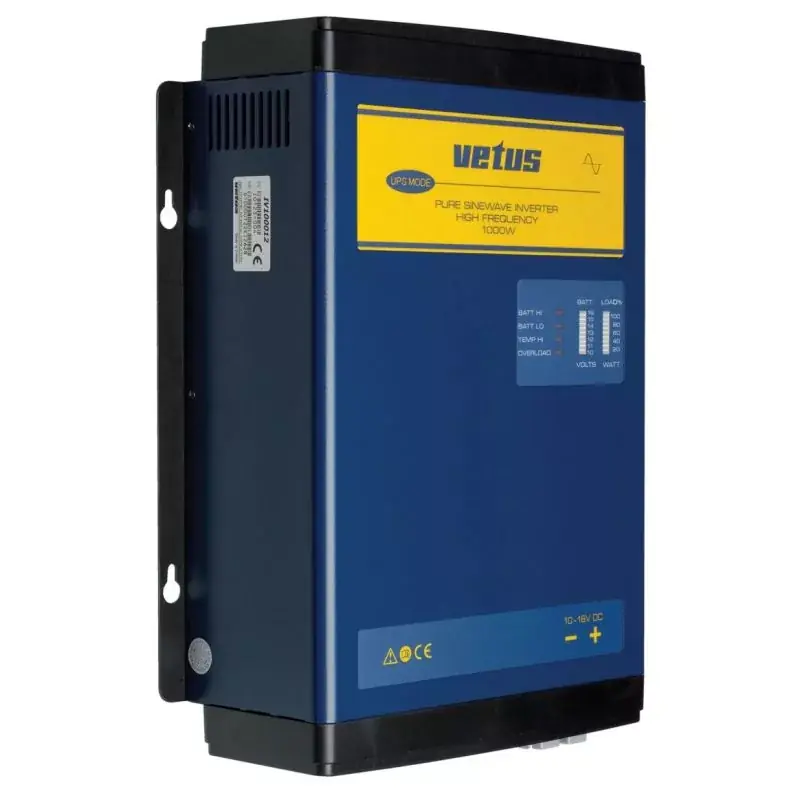 Commander Vite Onduleur sinusoïdal VETUS 500 W – 12 V → 230 V, fréquence 50/60 Hz