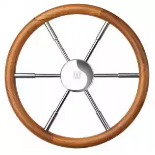 Usine Directe Barre à roue en bois de teck type PRO diamètre 40cm