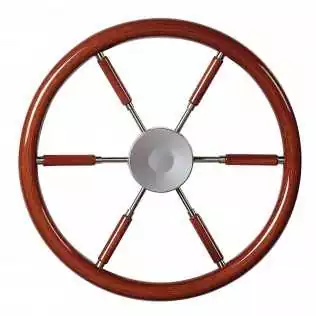 Volant avec cercle et rayons en acajou type KWL38 diamètre 380mm Achat Immédiat