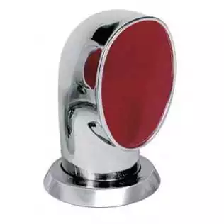 Haute Qualité Manche à air inox Vétus Jerry Ø75 mm – Orientable & amovible, intérieur rouge
