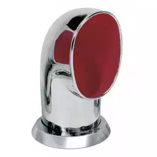 Prix Bas Manche à air inox Vétus Tom Ø100 mm – Orientable & amovible, intérieur rouge
