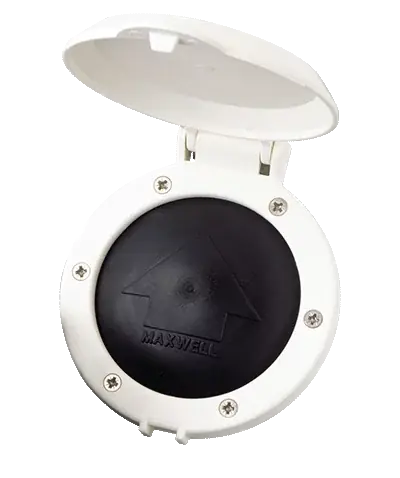 Seulement Aujourd'hui Contacteur à pied guindeau couvercle blanc diam 104 mm haut 21 mm profondeur 47 mm