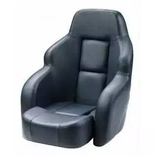 Vente Flash Fauteuil de barre luxe type Commander avec assise relevable bleu 610mm