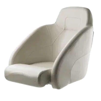 Soldes Siege pilote bateau avec réhausse blanc 560mm