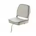 Offre Exclusive Siege classique rabatable blanc coutures bleu marine 400mm
