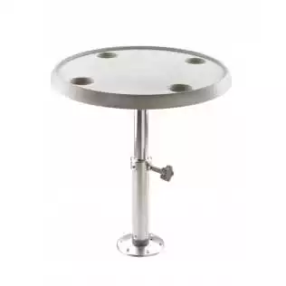 Bon Plan Table ronde 60 cm pied reglable 50 à 70 cm