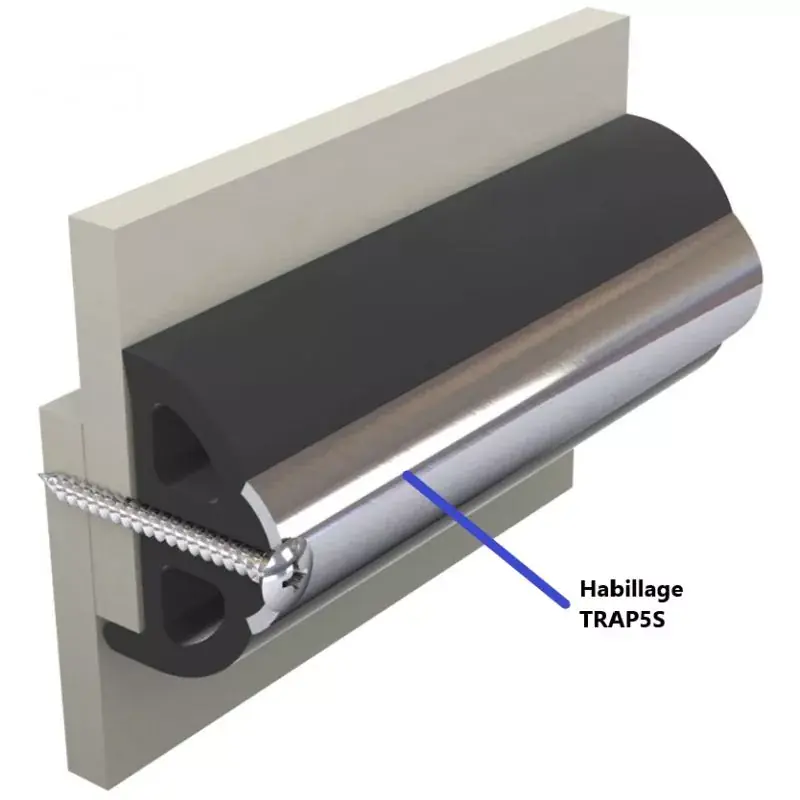 Nouveauté Insert en inox pour liston vinylique TRAP-S 15 x 2 metres prix par 30 metres