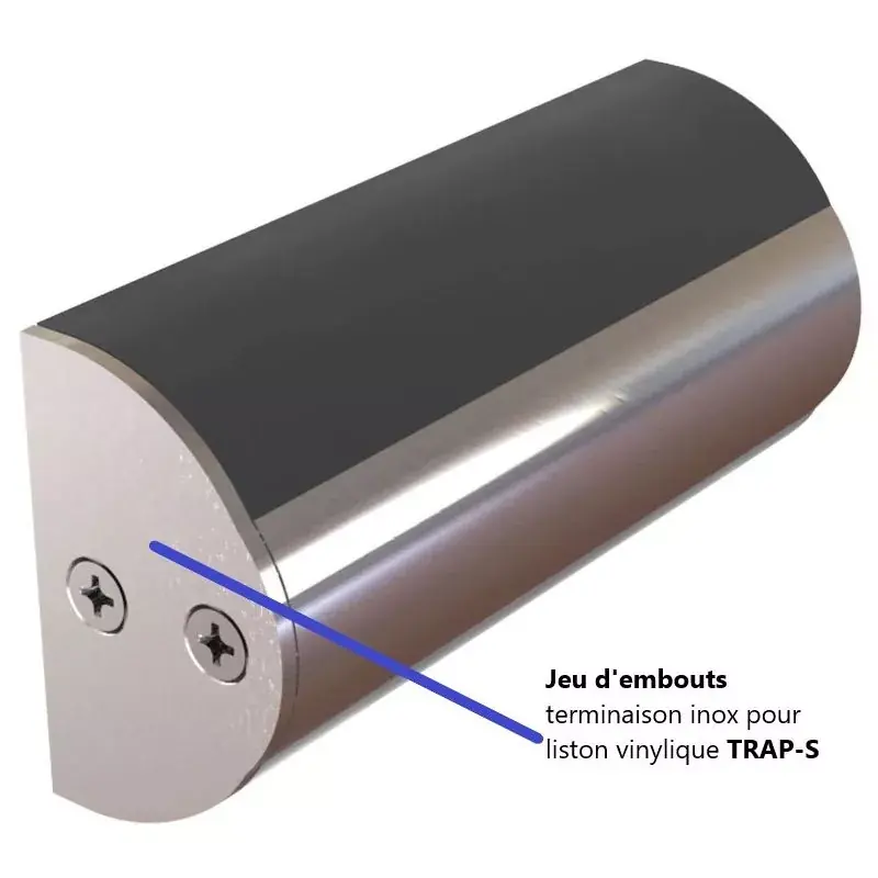Bon Plan Jeu d‘embouts terminaison inox pour liston vinylique TRAP-S