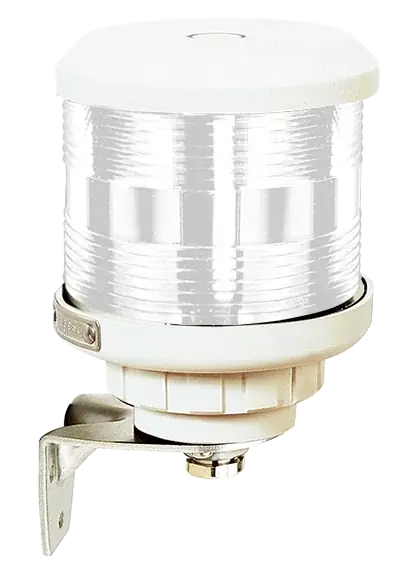 Feu tout horizon blanc montage sur socle boitier blanc ampoule non fournie Livraison Express