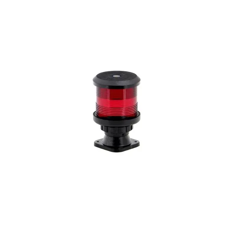 Feu tout horizon rouge montage sur socle boitier noir ampoule non fournie Promotion