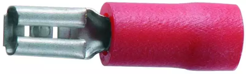 Promotion 10 cosses CLIP diamètre 2,8mm radio HI-FI Femelle Rouge