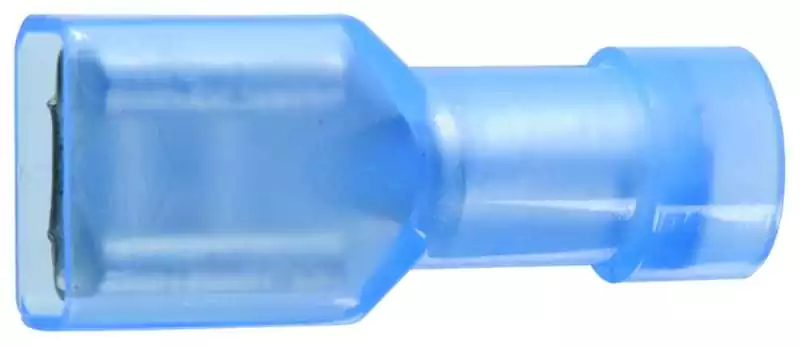 10 cosses CLIP diamètre 6,3mm Femelle isolé Bleu Promotion