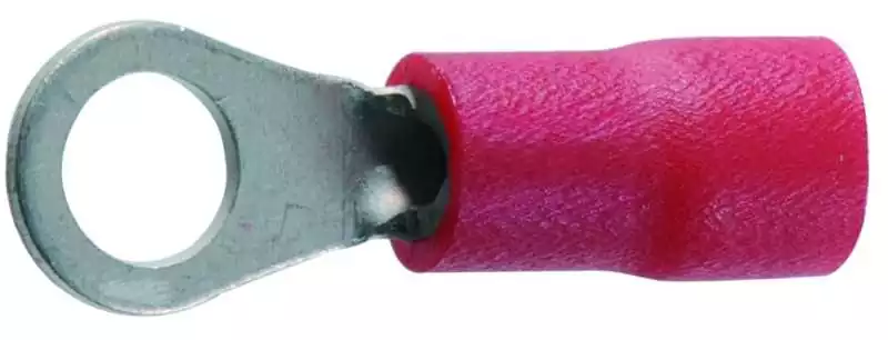 Affaire À Saisir 10 Cosses à oeil diamètre 4mm rouge section câble 0.5 à 1.5mm²