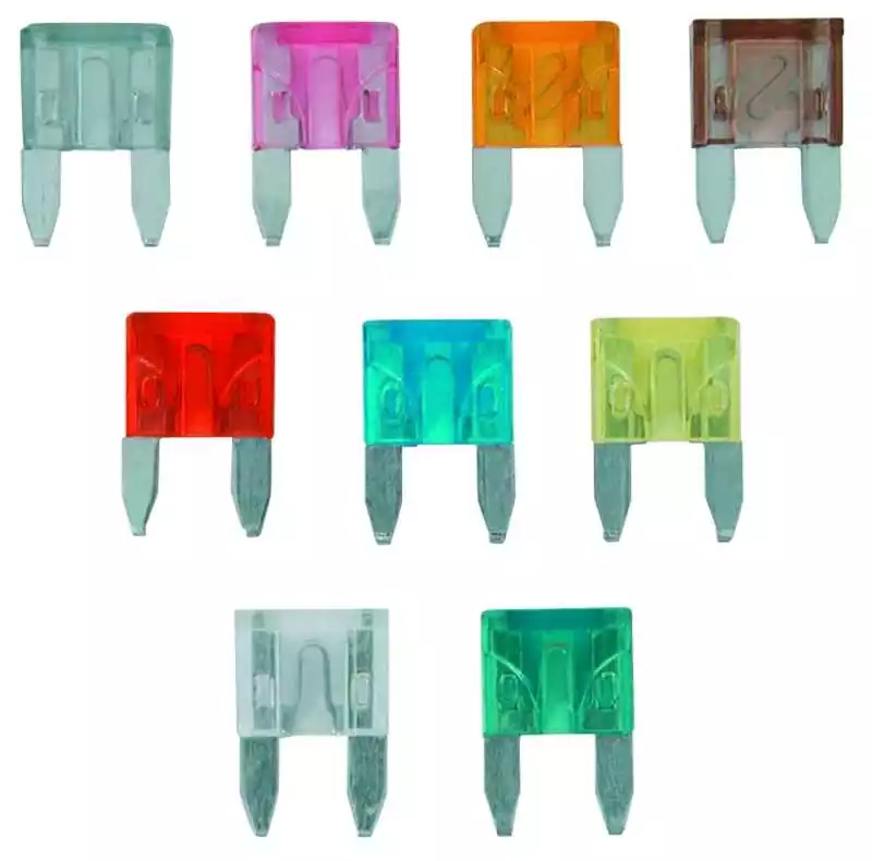 9 Mini fusibles enfichables 2 à 30A Clips zinc 3mm Meilleure Vente