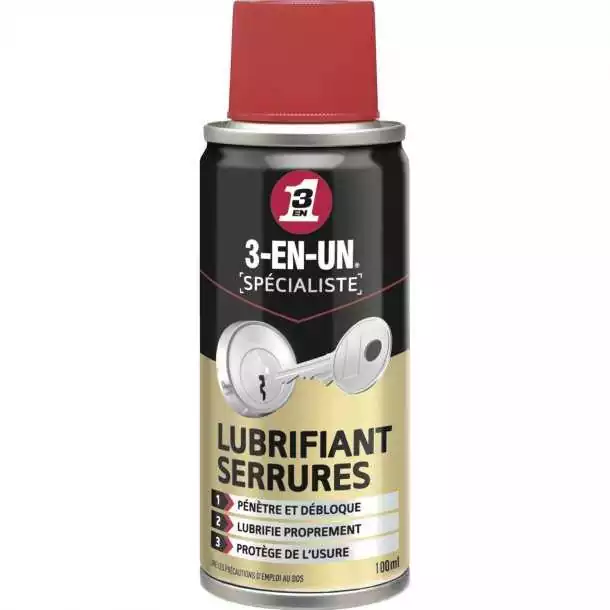 Petit Prix 3-EN-1 LUBRIFIANT Serrures CADENAS 100ML