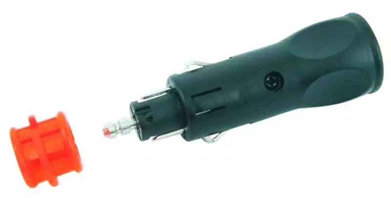 Fiche mâle 12V avec protection fusible 8A Connexions en laiton Promotion Saisonnière